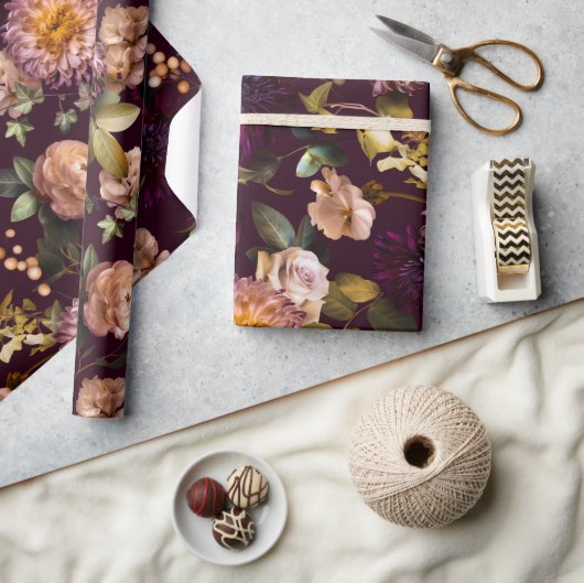 Donkere en Mooie Bruiloft Inpakpapier  (Crafts)