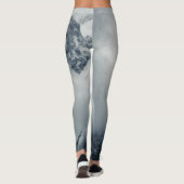Donkere en mysterieuze wolken over de berg leggings (Achterkant)