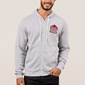 donkere en sombere zip hoodie (Voorkant)