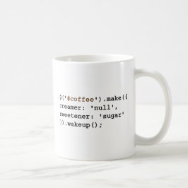 Donkere en zoete Javascript Koffiemok