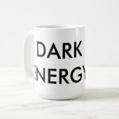 Donkere energie-Mok, 15 oz. Koffiemok (Voorkant links)