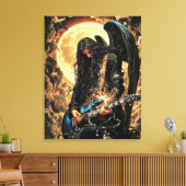 Donkere Engel Canvas Afdruk (Insitu (Woonkamer))