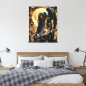 Donkere Engel Canvas Afdruk (Insitu (Slaapkamer))