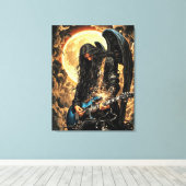 Donkere Engel Canvas Afdruk (Insitu (Houten vloer))