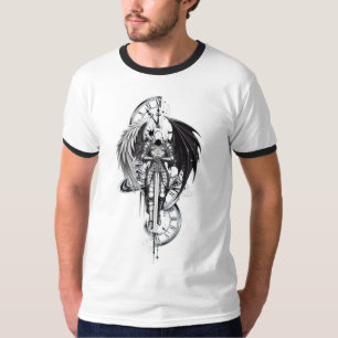 Donkere Engel en Demonische Gevleugelde Ridder Rin T-shirt