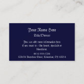 Donkere engel en donkere nachtkaarten voor Vampire Visitekaartje (Achterkant)