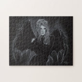 "Donkere engel" gothische fantasiekunst PUZZLE Legpuzzel (Horizontaal)