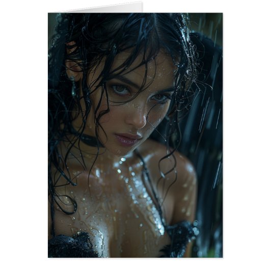 Donkere engel in de regen Alle gelegenheden Wenska (Voorkant)