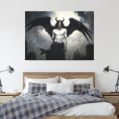 Donkere Engel Lucifer Canvas Afdruk (Insitu (Slaapkamer))
