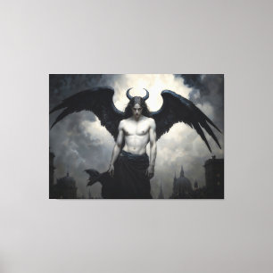 Donkere Engel Lucifer Canvas Afdruk