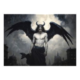 Donkere Engel Lucifer Foto Afdruk