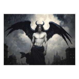 Donkere Engel Lucifer Foto Afdruk