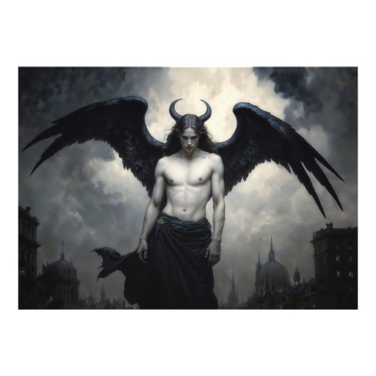 Donkere Engel Lucifer Foto Afdruk (Voorkant)
