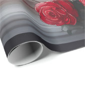 Donkere Engel Tranen, Goddelijkheid & Rode Rozen Cadeaupapier (Rol Hoek)