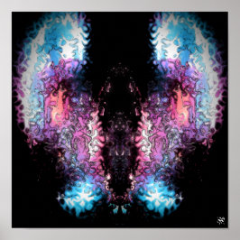 Donkere engel v1 - patroonpareidolia poster