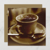 Donkere espresso - citaat voor gebrande koffie (Voorkant / Achterkant)