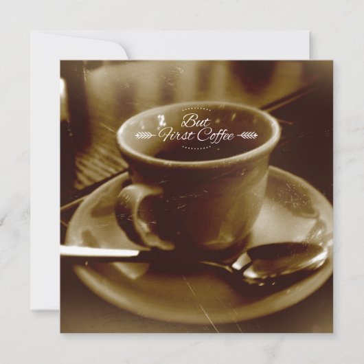 Donkere espresso - citaat voor gebrande koffie (Voorkant)