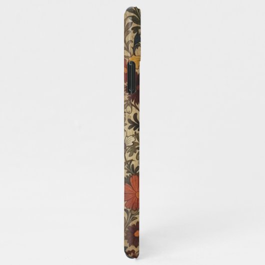 Donkere esthetiek William Morris Wildflower iPhone Hoesje (Rechterkant)