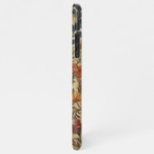 Donkere esthetiek William Morris Wildflower iPhone Hoesje (Linkerkant)