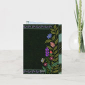 Donkere esthetische elegante vintage botanische bl (Achterkant)