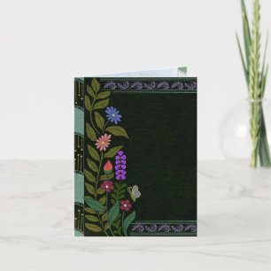 Donkere Esthetische Elegante Vintage Botanische Bl