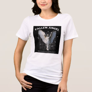 Donkere esthetische gevallen engel gotische grafis Tri-Blend shirt