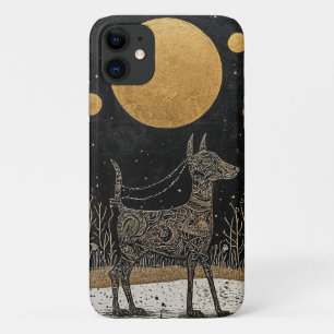 Donkere Esthetische Honden Silhouet Fantasie Hond  Case-Mate iPhone Case