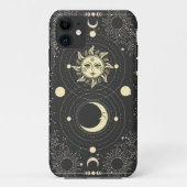 Donkere esthetische Tarot Sun Moon Clouds Case-Mate iPhone Case (Achterkant)