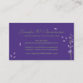 Donkere etherische oliën Lavendel Paarse Visitekaartje (Achterkant)