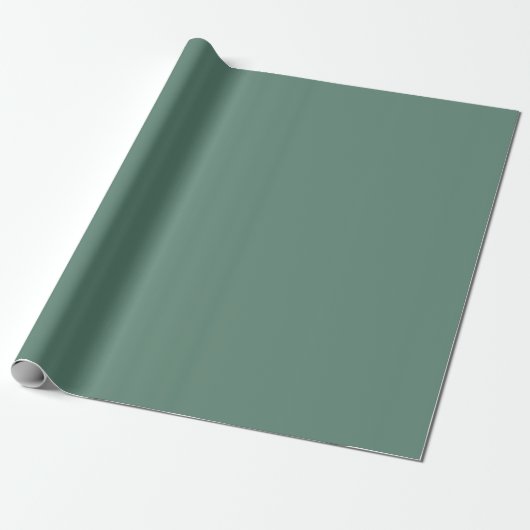 Donkere Eucalyptus Green Cadeaupapier (Uitgerold)