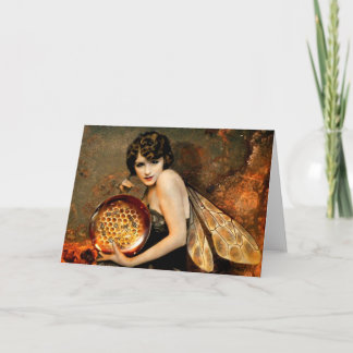 Donkere eyed Bij Fae Kaart