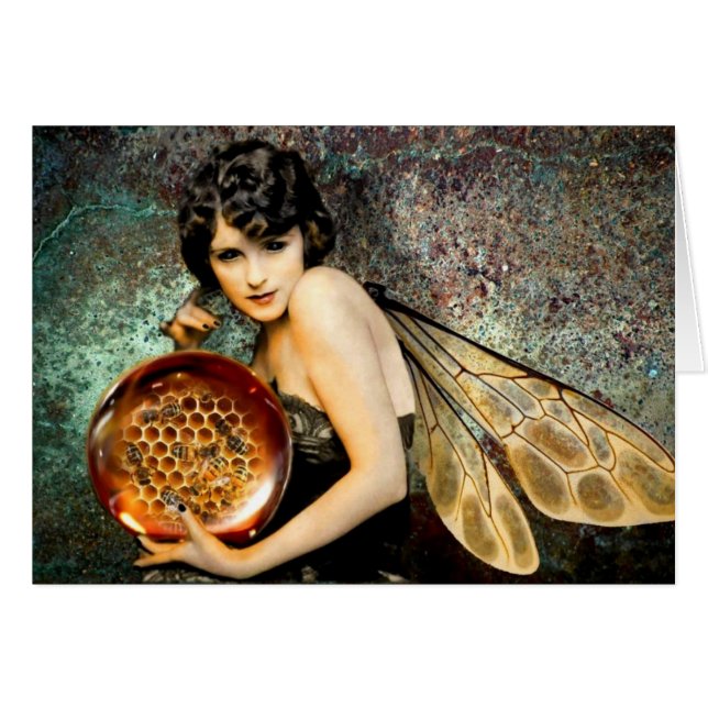 Donkere eyed Blue bee Fae (Voorkant Horizontaal)