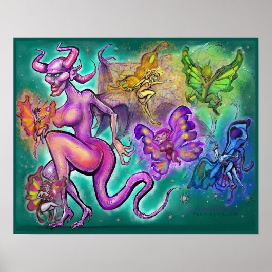 Donkere Fae en Lichte Fae Poster (Voorkant)