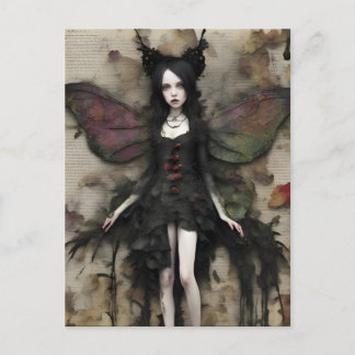 Donkere Fairy Collage Briefkaart