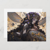 Donkere Fairy Fantasy Kunst Briefkaart (Voorkant / Achterkant)
