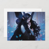 Donkere Fairy Fantasy Kunst Briefkaart (Voorkant / Achterkant)