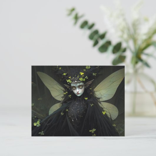 Donkere Fairy Fantasy Kunst Briefkaart (Staand voorkant)