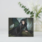 Donkere Fairy Fantasy Kunst Briefkaart (Staand voorkant)