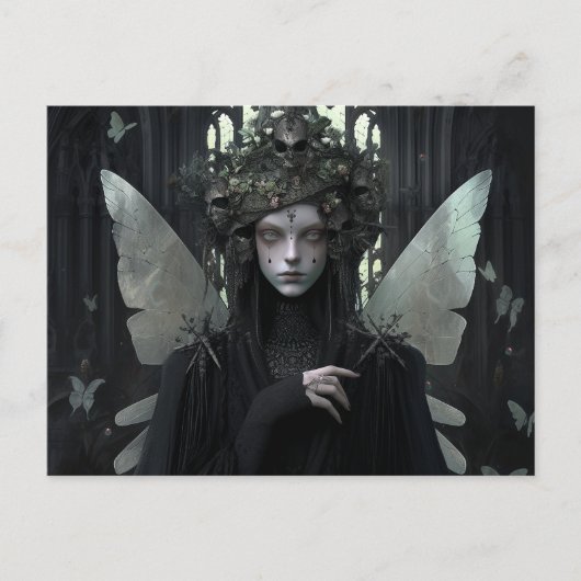 Donkere Fairy Fantasy Kunst Briefkaart (Voorkant)