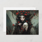 Donkere Fairy Fantasy Kunst Briefkaart (Voorkant / Achterkant)