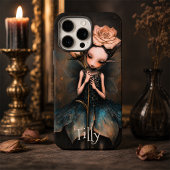 Donkere Fairycore Roos Persoonlijke Fantasy Kunst Case-Mate iPhone Case