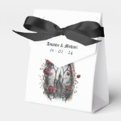 Donkere Fantasie Kasteel Venster Gotische Bruiloft Bedankdoosjes (Voorkant Zijde)