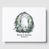 Donkere Fantasie Kasteel Venster Gotische Bruiloft Gastenboek (Voorkant)