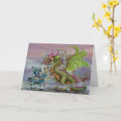 Donkere Fantasy Art Kaart (Gele Bloem)