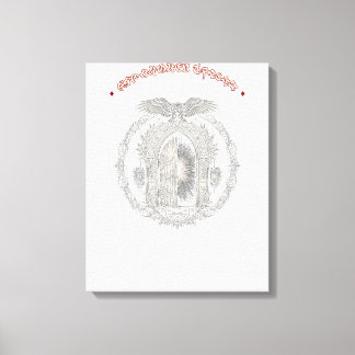 Donkere Fantasy Canvasprint — Gebroken Herberg Emb Canvas Afdruk