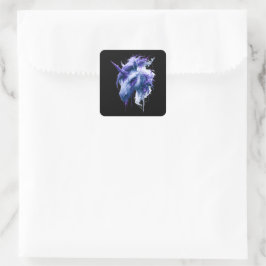 Donkere Fantasy Galaxy Eenhoorn Sticker