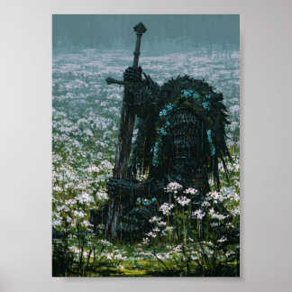 Donkere Fantasy Gevallen Ridder Poster