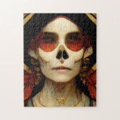 Donkere Fantasy Gothic Skull Woman 2 Legpuzzel (Verticaal)