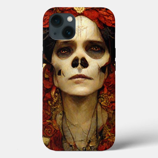 Donkere Fantasy Gothic Skull Woman 3 Case-Mate iPhone Case (Achterkant)
