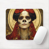 Donkere Fantasy Gothic Skull Woman 3 Muismat (Met muis)